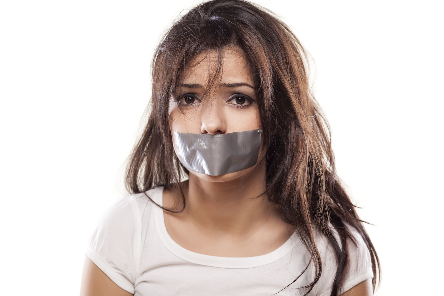 Duct tape gagged photos